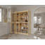 Vaisselier 100% bois massif 48,5 po avec portes en verre givré et tablettes réglables-2046998766