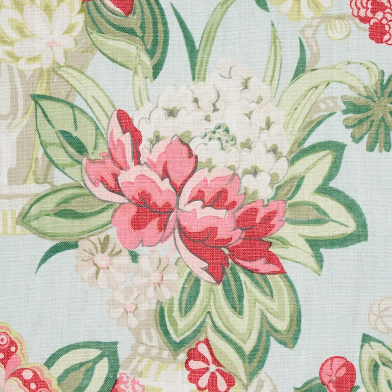 Bouquet Chinois Fabric, Sky
