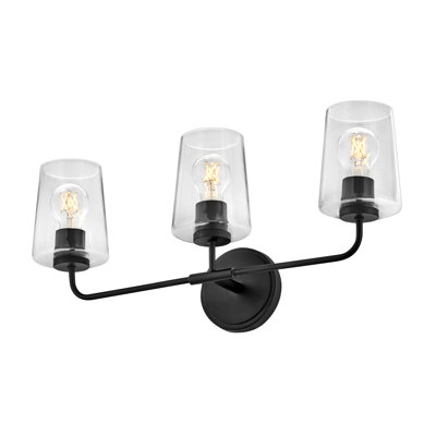 Verbena 3 Light Transparent Dimmable Vanity Light