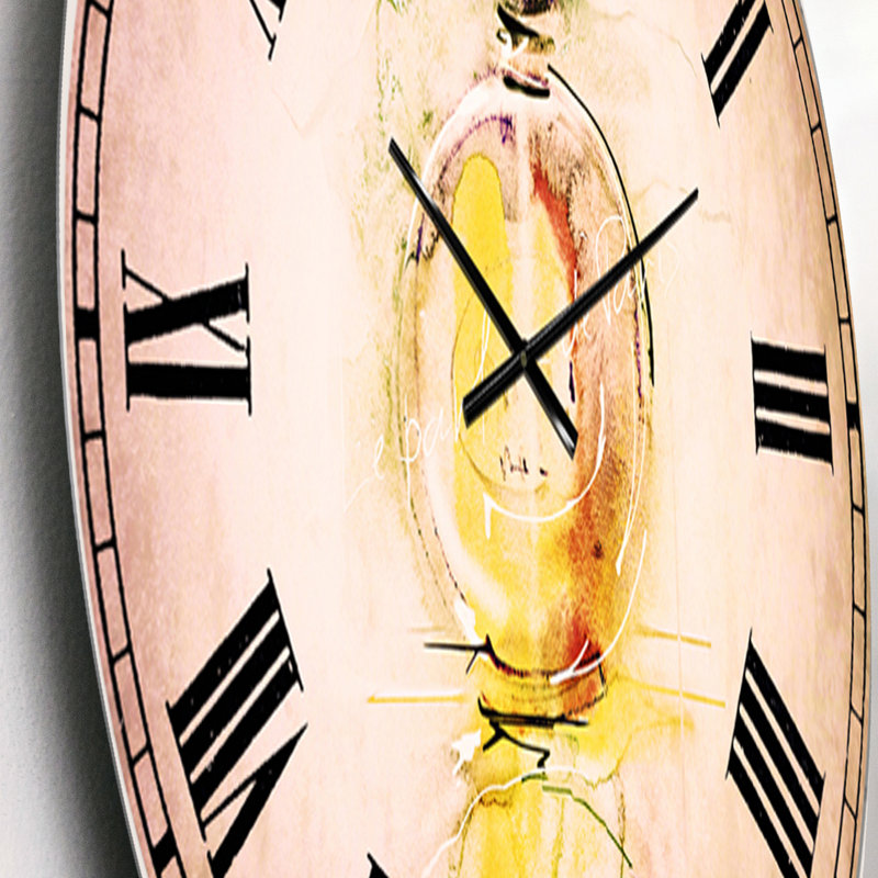 Horloge murale en métal aquarelle 23", Petit