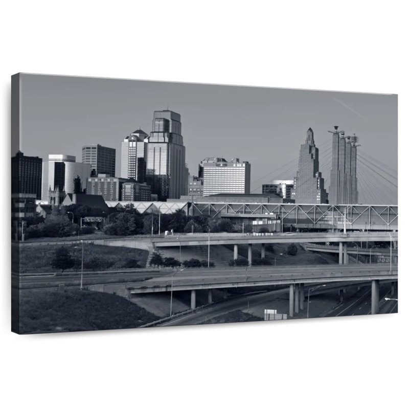 Nicci, Kansas, BW, horizon, H 34 po x l 51 po