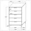 Commode rectangulaire 5 tiroirs Lexie-512676045