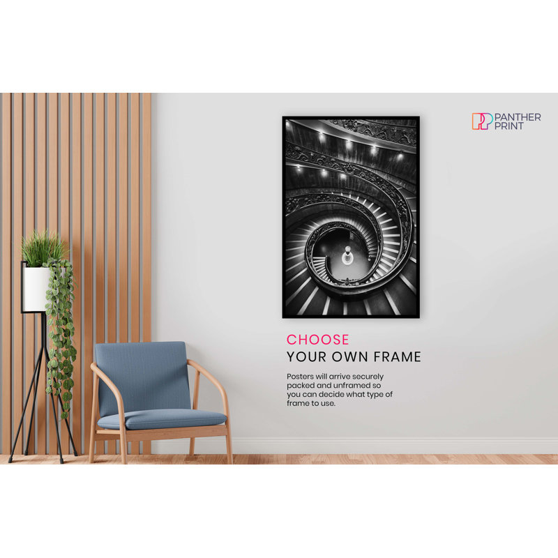 Architectital Lighted Staircase - No Frame Print, 61cm H x 41cm W