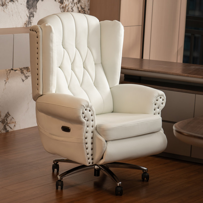 Mason Massage Executive Chair with Heated,Ventilation, White