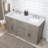 Arrthor 60'' Freestanding Double Bathroom Vanity with Engineered Stone Top-336493858-269860869-268801051
