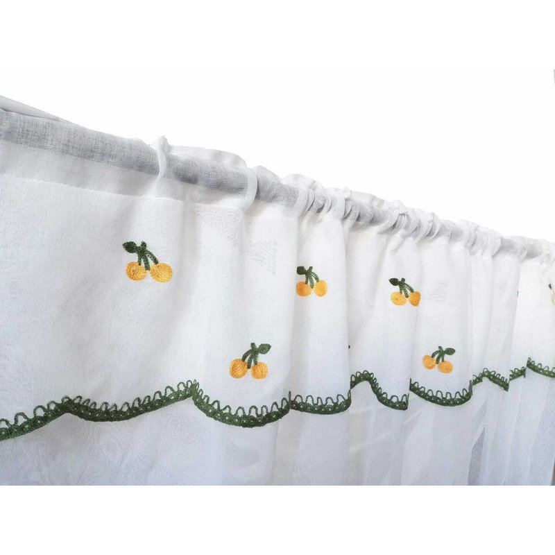 Gavril Room Darkening Curtains / Drapes Single Panel, Yellow/White, Width 122 x Drop 107cm