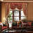 Damask Swag Window Valance in Red-89090652