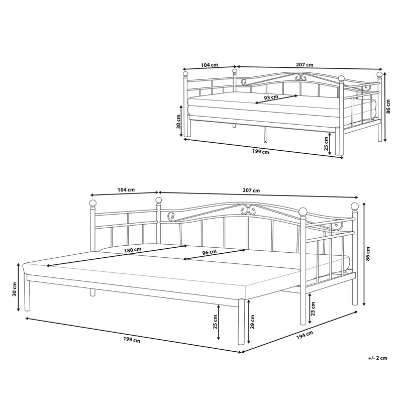 Heanor Solid Wood Daybed