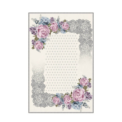 Elegant Hall Carpet, 31.5 x 78.7 inches | 100% Polyester, 0.4 inch Pile Height | Antibacterial, Non-Slip PVC Felt Dot Underside | Machine Washable, Durable Woven Design | Perfect for Entryways & Living Spaces