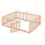 Structure de lit en bois avec clôture et porte-1988854205-1950862419