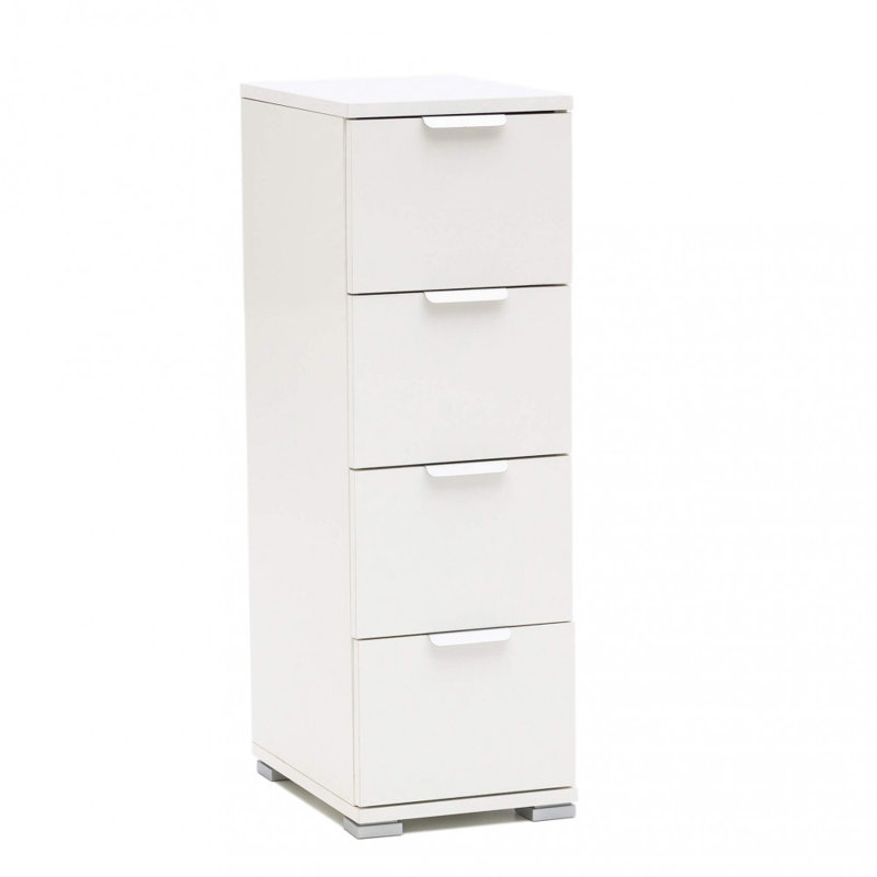 Lainez 60cm W 4 - Drawer Chest of Drawers, White