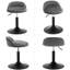 Sunizona Upholstered Velvet Adjustable Height Bar Stool-240479290-240479300