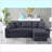 Upholstered 92'' Sofa & Chaise-641322571