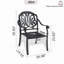 Chaise de patio en fonte d'aluminium 4 pièces avec structure et coussins-1700567558