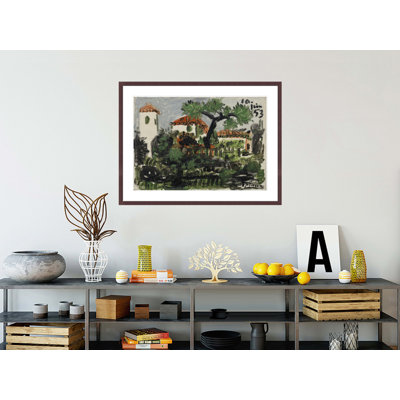 «Garden in Vallauris» par Pablo Picasso - Impression sur toile