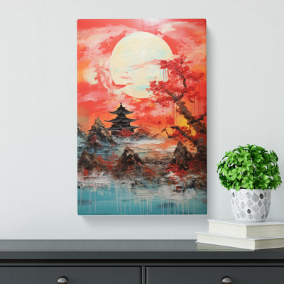 Japanese Sunset Gestural No.2 - Print