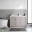 Meuble-lavabo autoportant de 48 po avec lavabo et 3 portes à fermeture en douceur-1480795685