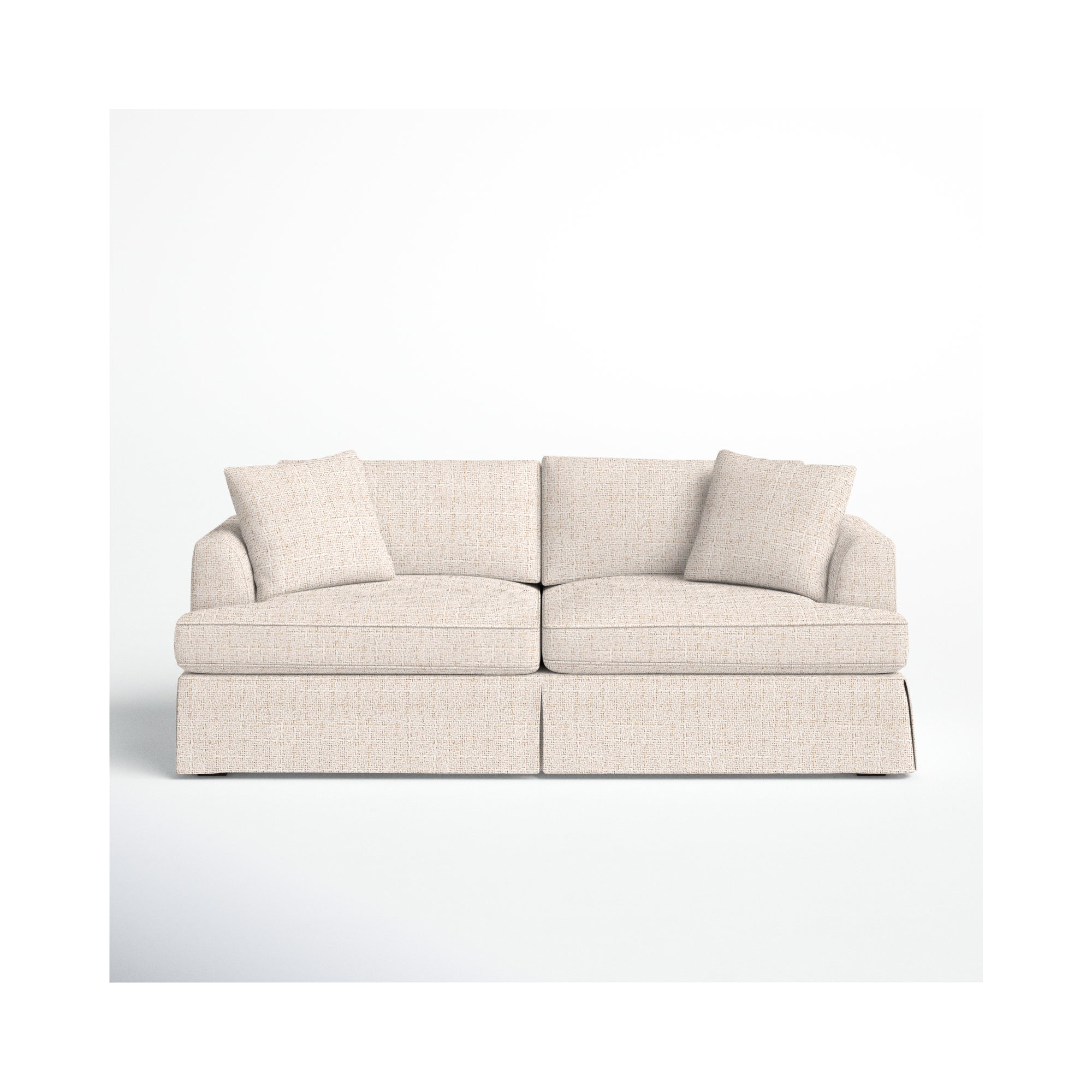 Lucia 92.5'' Upholstered Sofa, Macc Vanilla