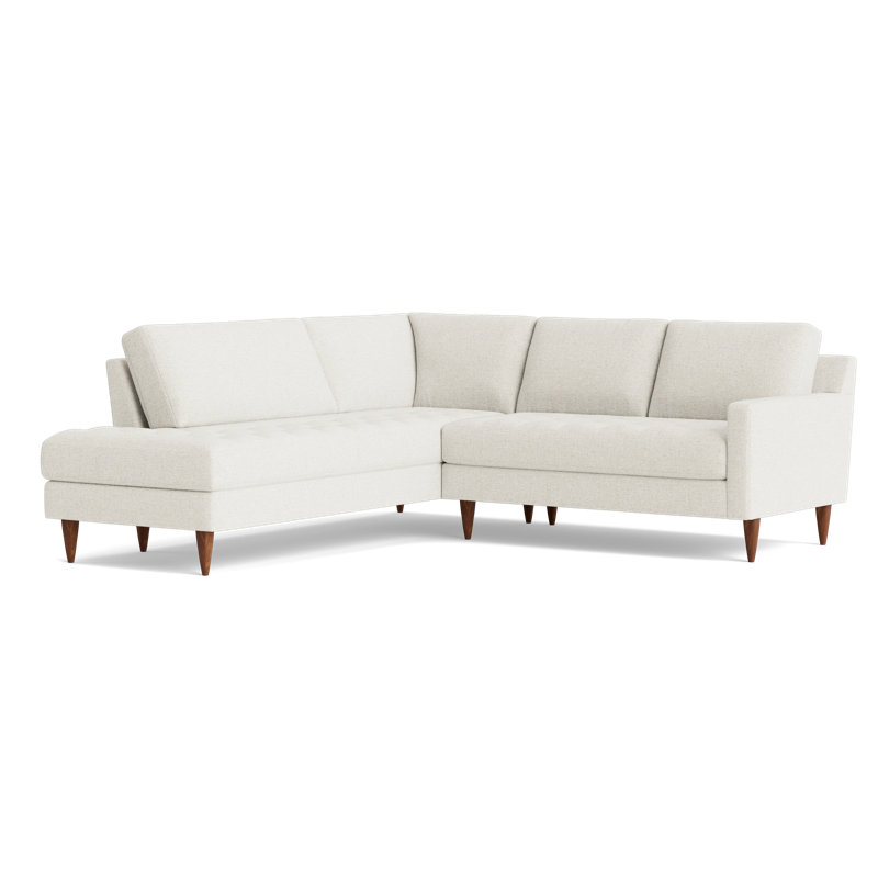 MCM Sectional, Left Hand Facing, Performance Velvet - Denim
