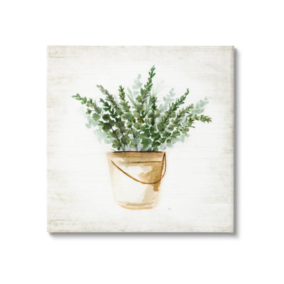 Pots d'eucalyptus sur toile par Nan