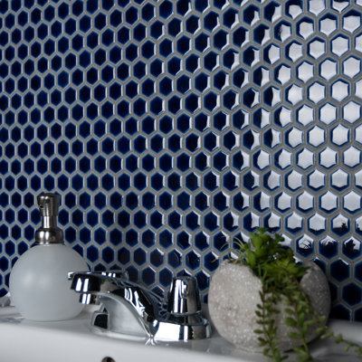 Carreau de mosaïque en porcelaine pour plancher et mur de 11-7 / 8 "x 13-1 / 4" Hudson