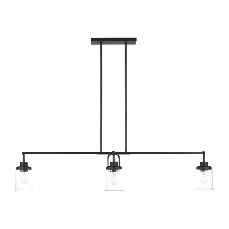 Anders Four Light Chandelier from Visual Comfort Studio, Midnight Black