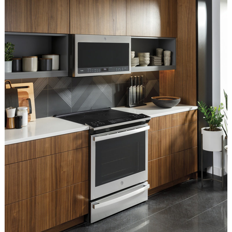 GE Profile Smart Appliances 30" 5.3 cu.ft. Slide-in Electric Range, Stainless Steel
