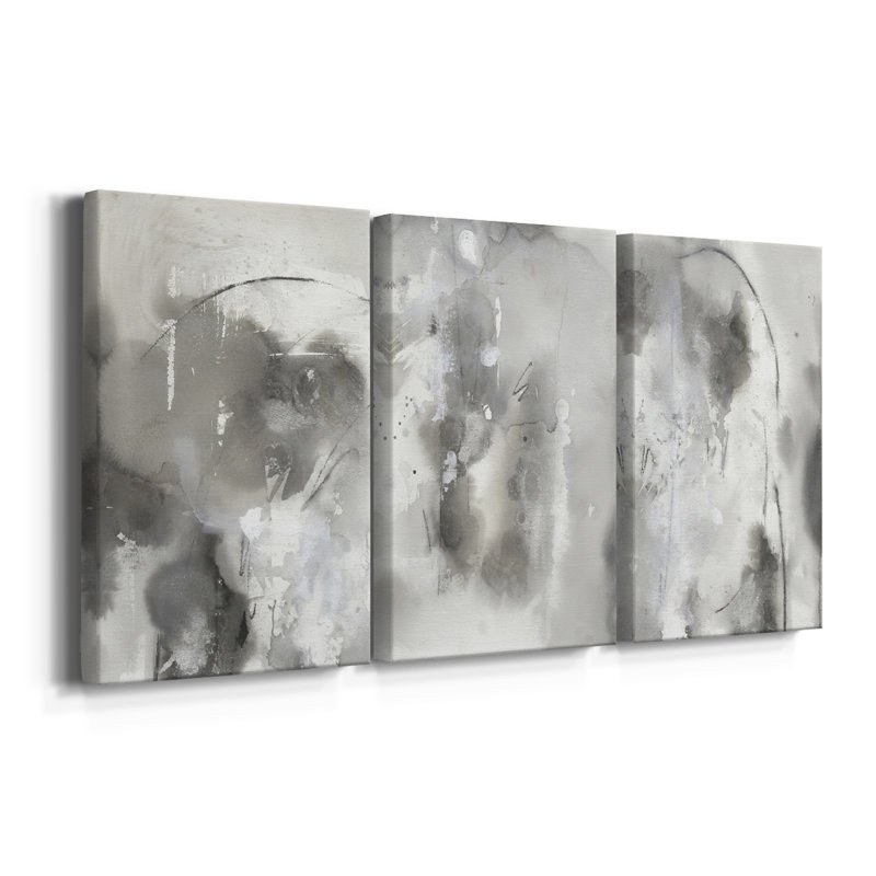 Objets mystiques I - Toile tendue sur mesure avec châssis - 3 pièces, H 27 po x l 54 po