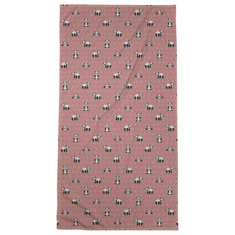 Katelyn Elizabeth Cotton Blend Bath Towel, Red