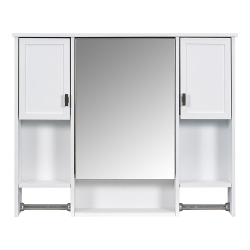 Armoire de rangement murale moderne pour salle de bain, Blanc
