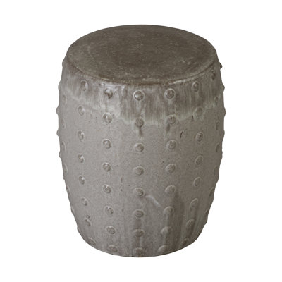 Stud Ceramic Round Planter with Drainage Hole by Emissary Home and Garden