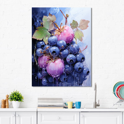 Ballet Blueberry Fruit Serenade II - Fruits Wall Art