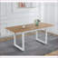 Table basse moderne à économie d'espace avec plateau en panneau de fibres à densité moyenne et pieds en métal - Longueur facile à nettoyer et réglable-1973402462-1973402458