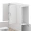 Lit de jour double avec chargement USB, lit plateforme en bois avec 6 tiroirs, tablettes, bureau et garde-robe-124554981