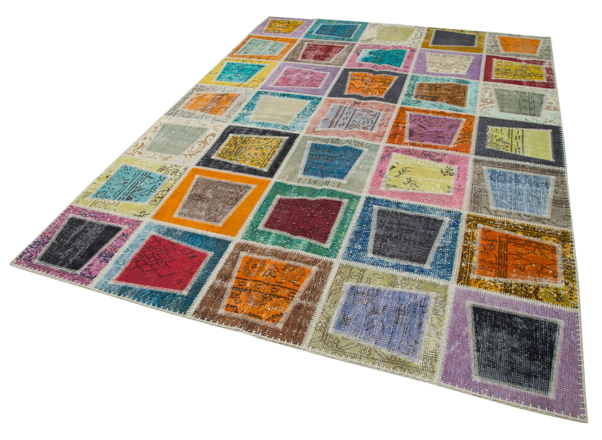 Faded Turkish Indoor/Outdoor Area Rug, 7x9