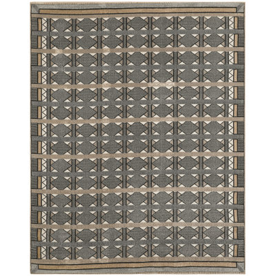 Tapis d'intérieur multicolore ivoire Ebern Designs Reimann