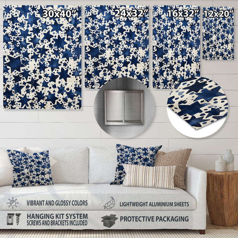 Starry Night Skies - formes abstraites, art mural en métal, H 32 po x l 16 po x P 1 po