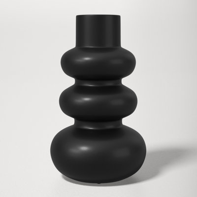 10” Dolomite Stacked Vase - Contemporary Abstract Stacked Sphere Decorative Table Vase - Home or Office Decor Accent - Flower Centerpiece Display Vase - Gift Idea