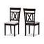 47cm H Upholstered Cross Back Side Chair