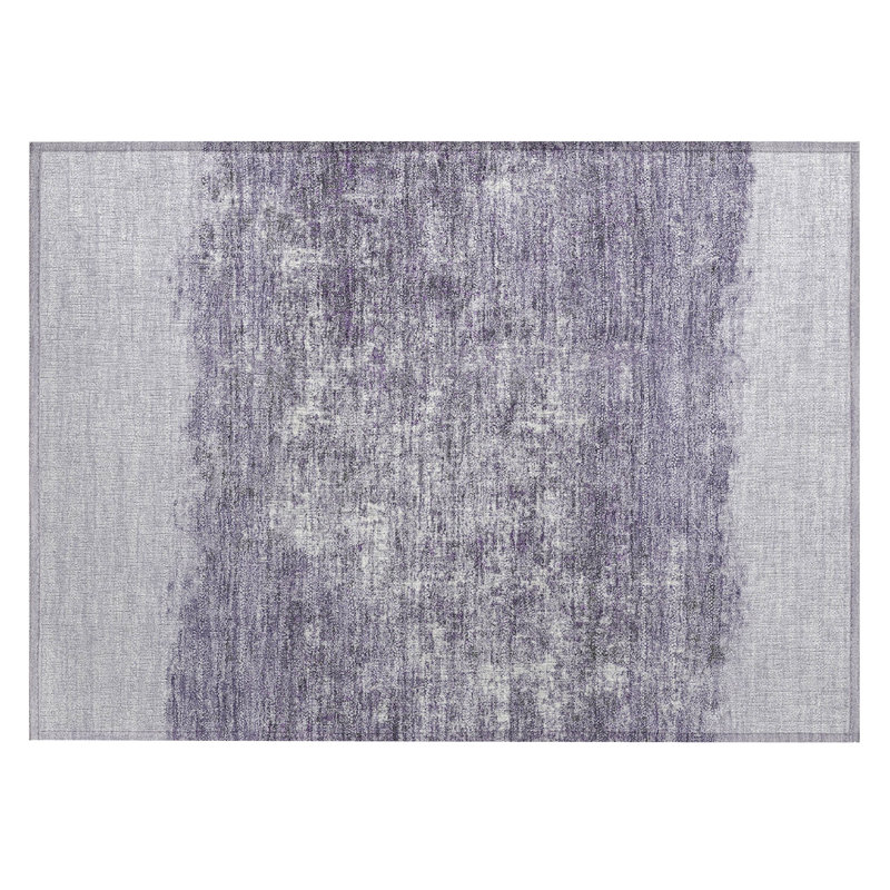 Machine Washable Indoor/Outdoor Husby ACN2214 Striped Rug, Rectangle 1'8" x 2'6"