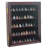 Arrowhead Display Case Native American Shadow Box Wall Mount Cabinet With UV Protection For Agate Opal Stone Arrowheads Spear Points (Mahogany Finish)