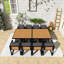 Ensemble de salle à manger de patio 18 pièces avec coussins 18 pièces-777961517