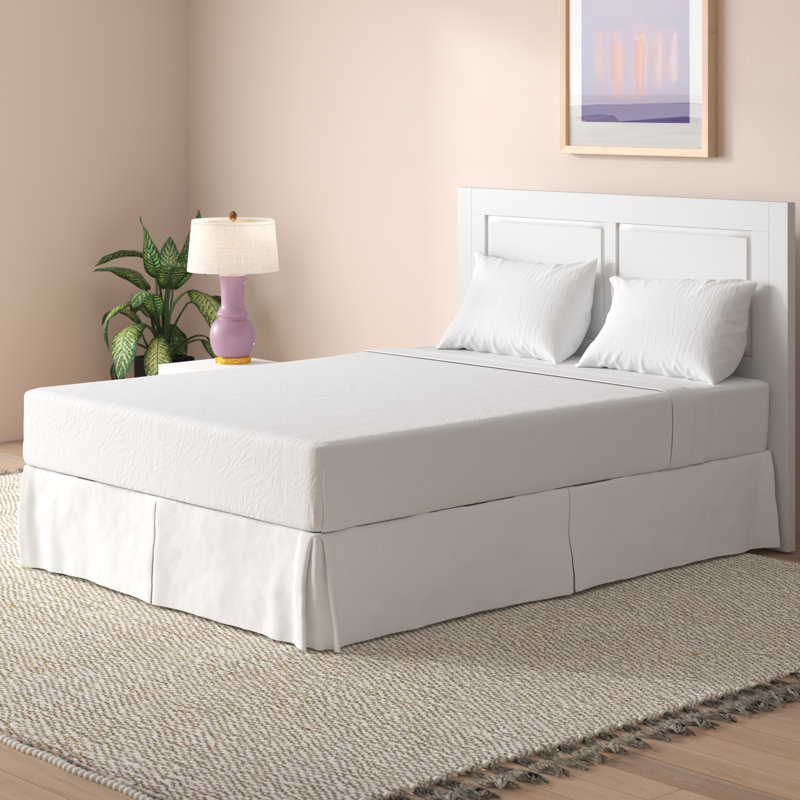 Jupe de lit en microfibre 14 po - Basics by Wayfair ™, Très grand, Bleu pied d'alouette