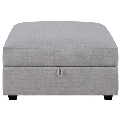 Square Upholstered Storage Ottoman