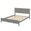 Lit plateforme contemporain en bois-290289464