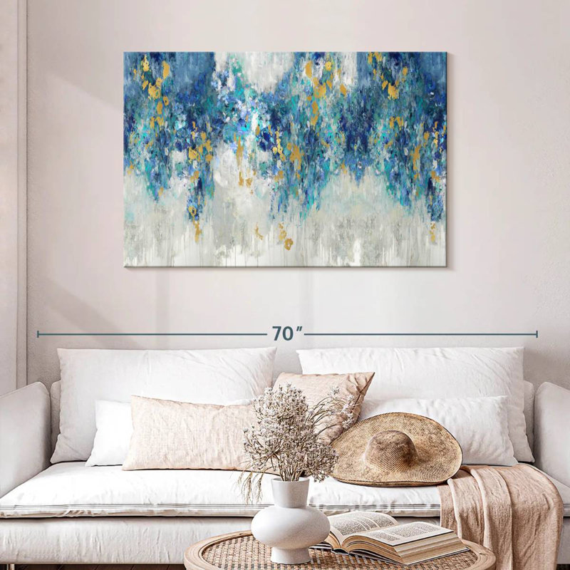 Avery Charmed With Blues, 30" H x 45" W