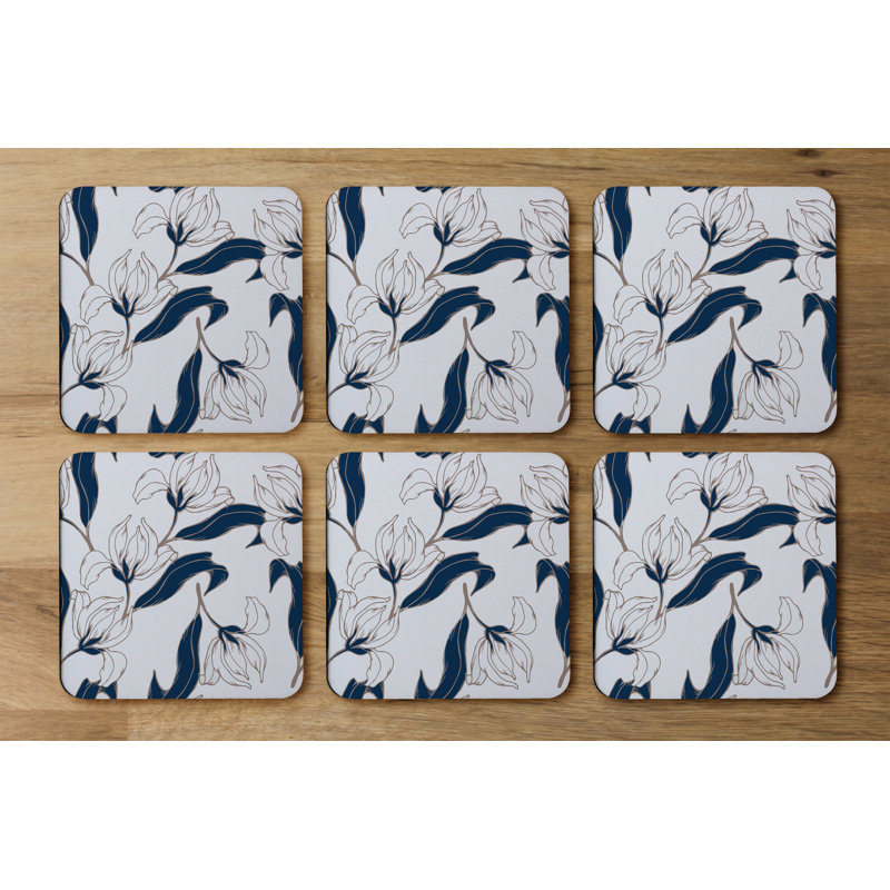 Square 6 Piece Coaster Set