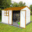Remise extérieure en métal 10 pi x 8 pi - Construction, imperméable, avec fenêtre et porte verrouillable 10X8