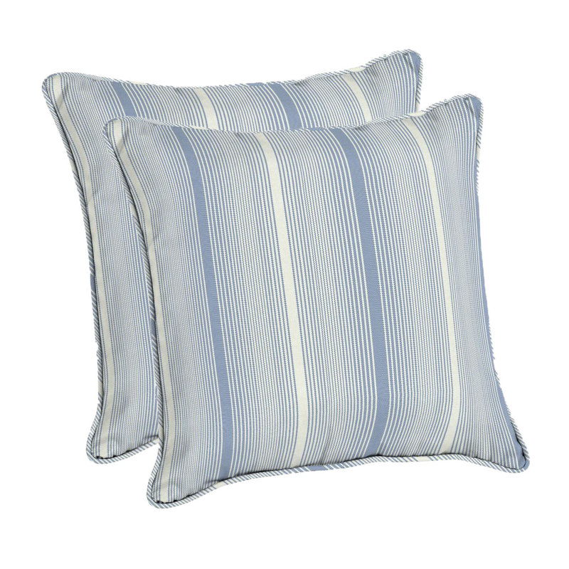 Striped Outdoor Throw Pillow