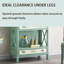 Étagère de rangement ouverte à niveaux multiples 69,69 "avec 3 tiroirs pour le salon de la chambre à coucher
